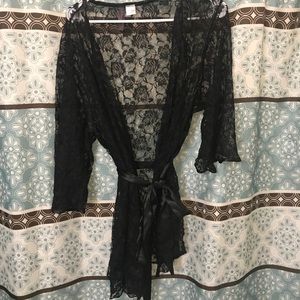 Soft Sheer Lace Robe